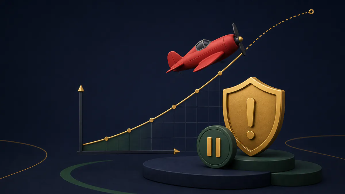 Stylised aircraft route, mobile interface and risk controls